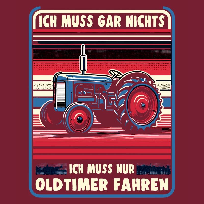 Traktor Oldtimer Landwirtschaft Geschenk Bauer