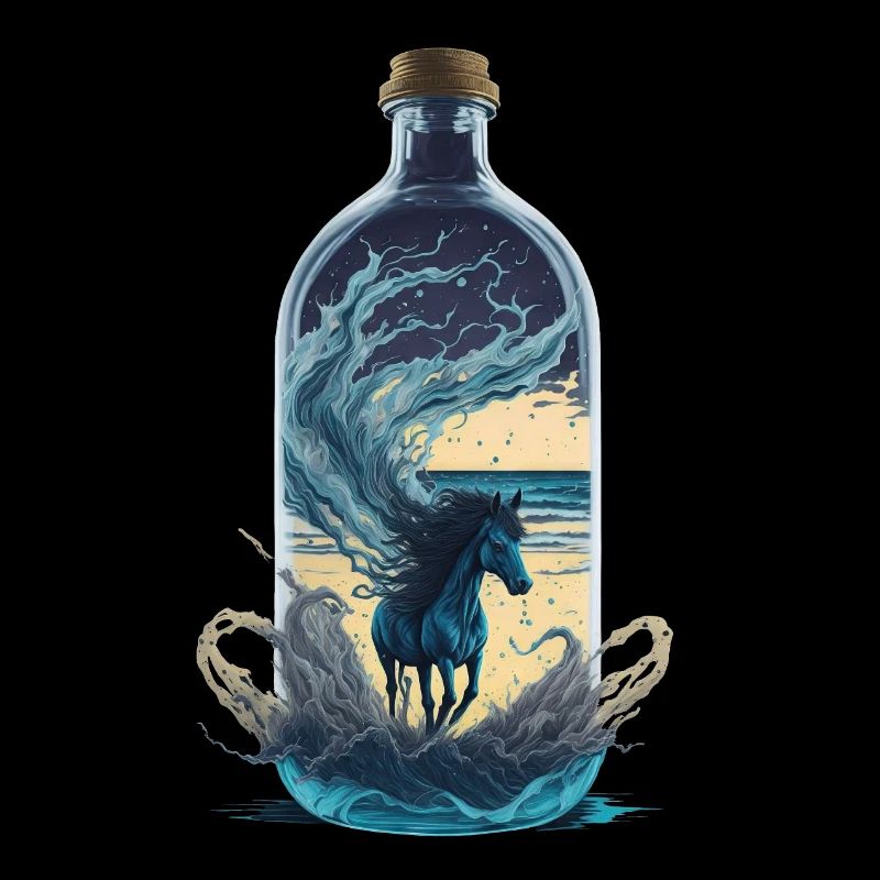 Bouteille de cheval