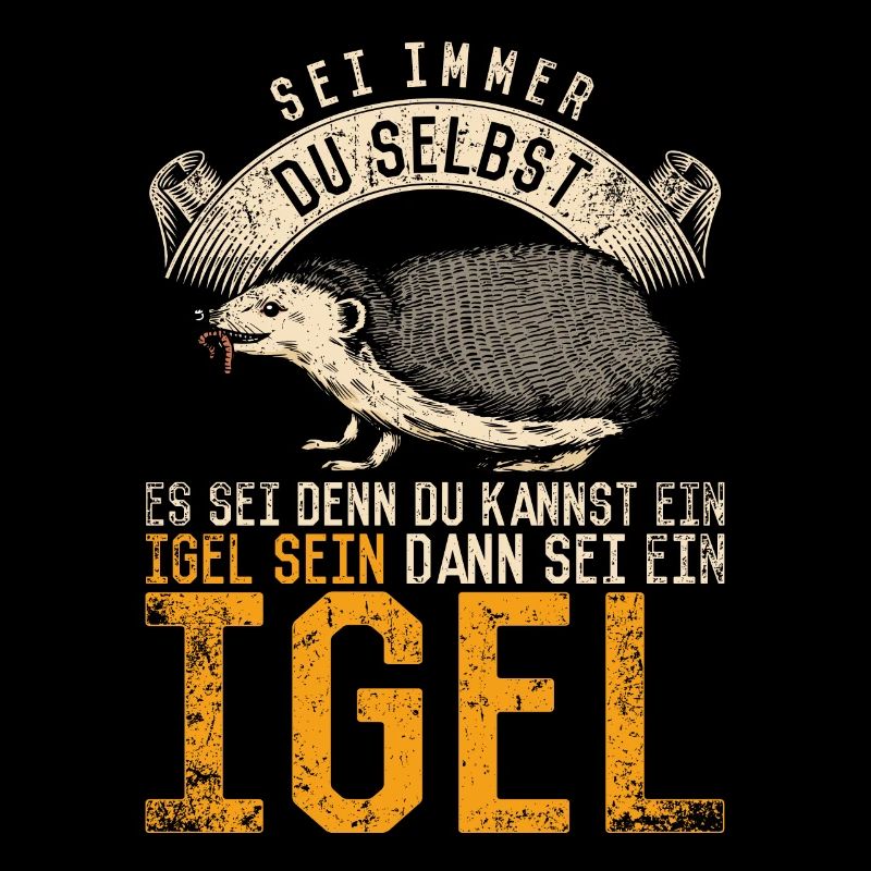 Vintage Igel Spruch