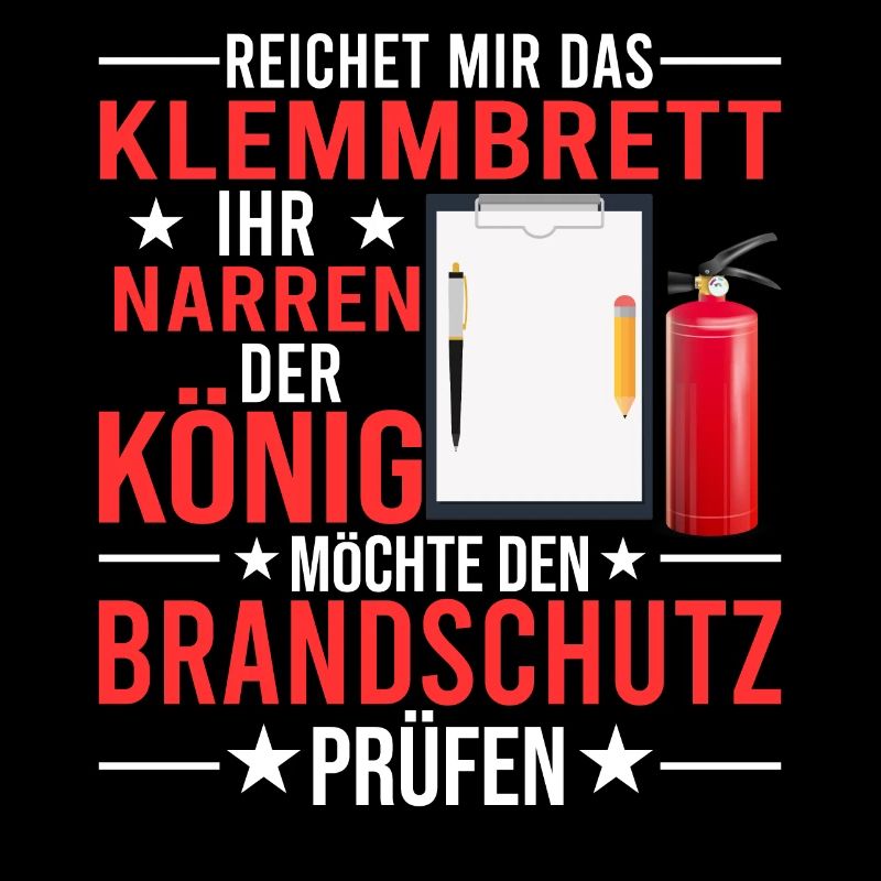 Reichet das Klemmbrett Brandschutzbeauftragter