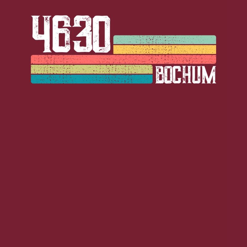 Cadeau de code postal de la ville de Bochum, résidents rétro de Bochum