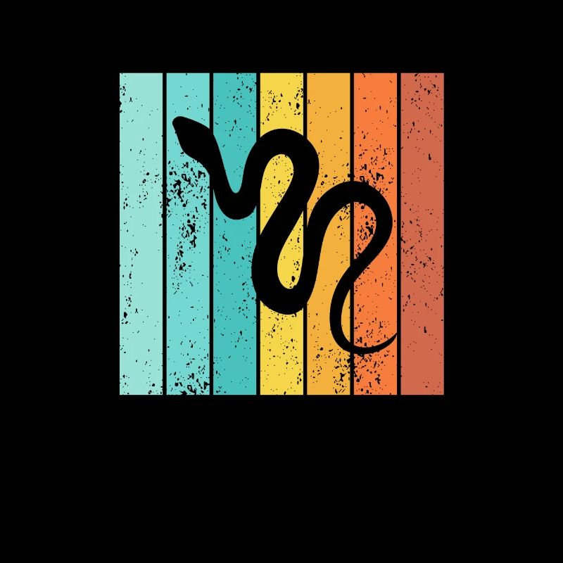 Snake Retro Reptile Python Gift idea