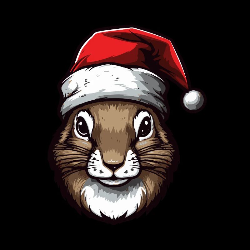 Tête d’animal de Noël écureuil