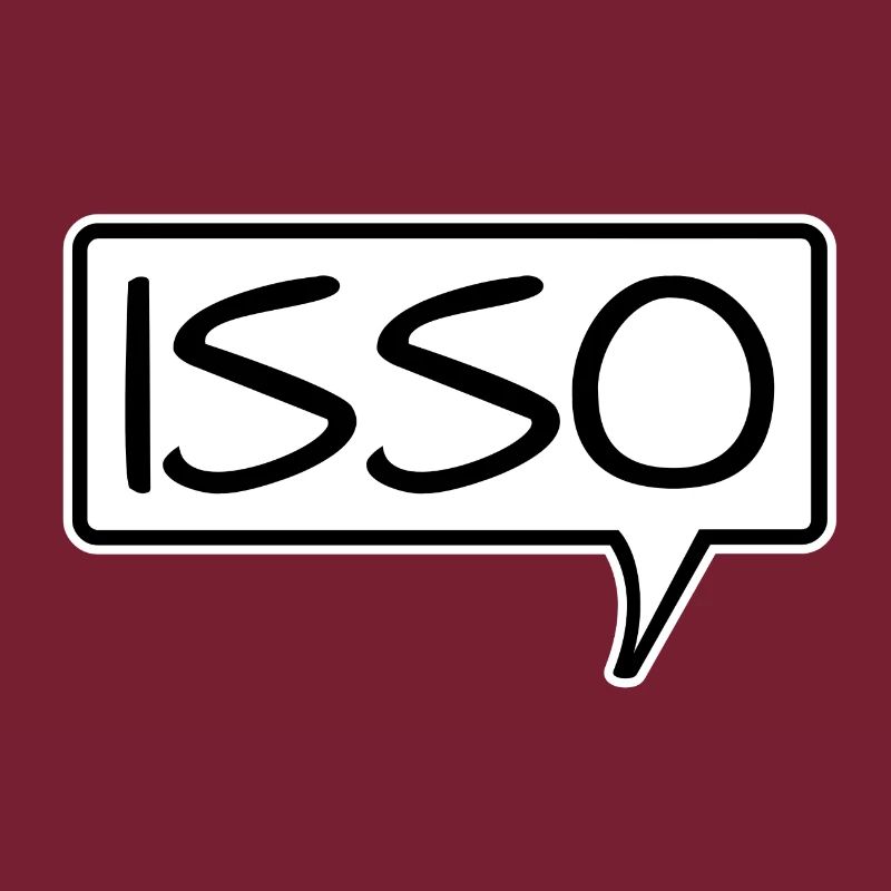Speech bubble "Isso" Agree Affirm