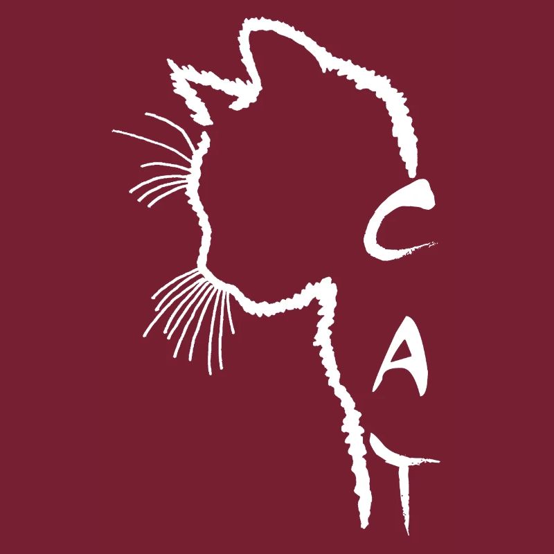 White Cat Silhouette