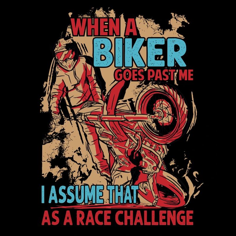 Quand un motard passe devant moi, je suppose que c’est une course