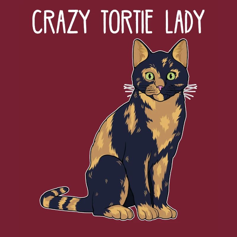 Crazy Tortie Lady Tortoise Shell Cat Conception propriétaire