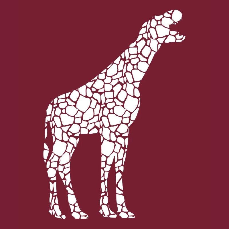 Giraffe Dino Funny Giraffe With Dinosaur Head - Fu