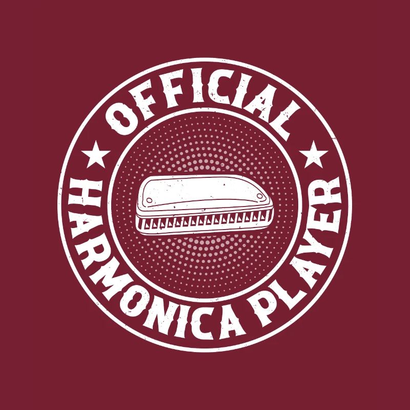 Official Harmonica Player Harmonica Lover Harmonic