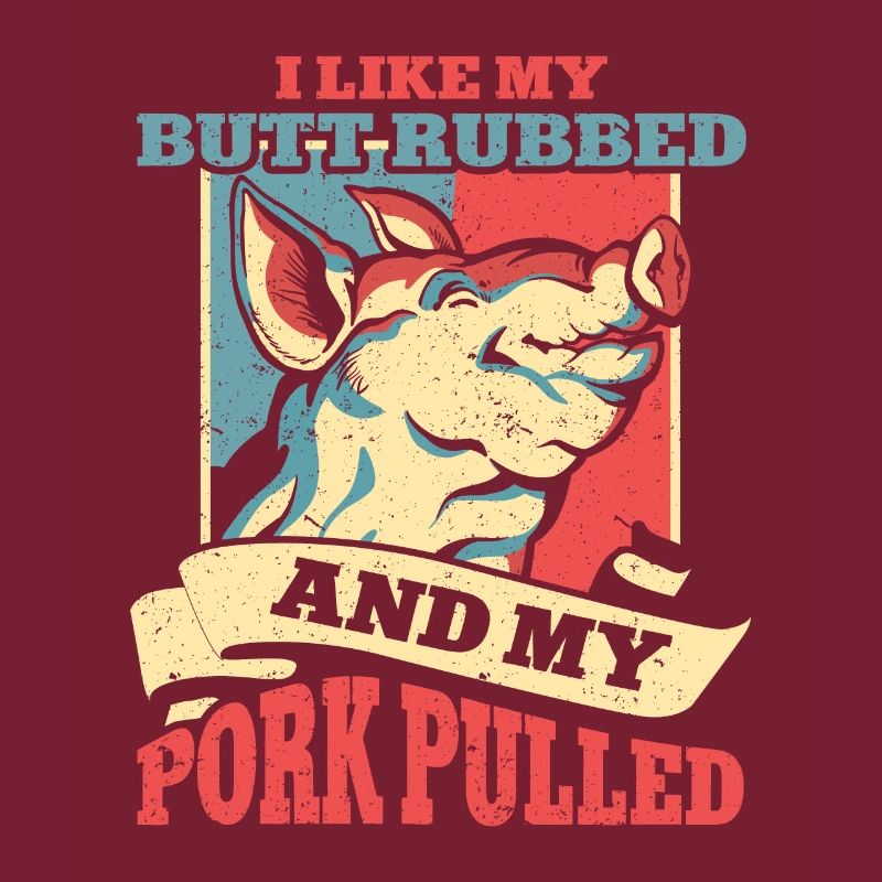 BBQ Pulled Pork Schwein Grill