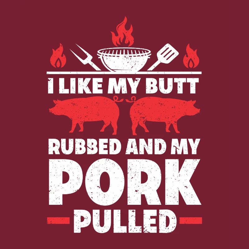 BBQ Pulled Pork Schwein Grill