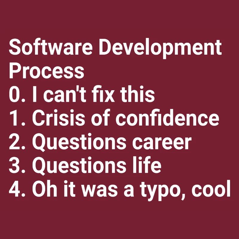 Software Development Process: Crisis to Typo! #Cod