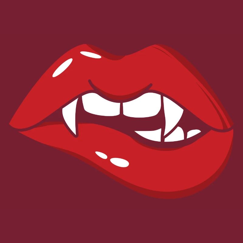 Bouche de vampire d’Halloween