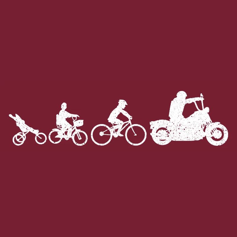 Evolution Motorrad Biker Geschenkidee