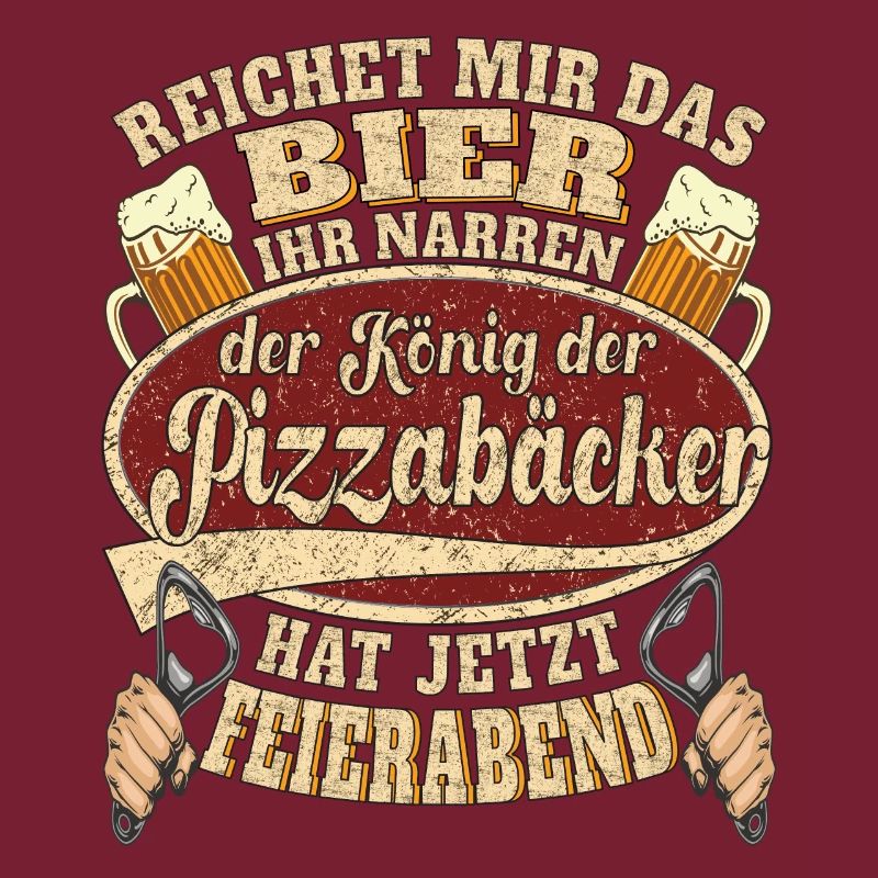 Pizzabäcker Bier Feierabend