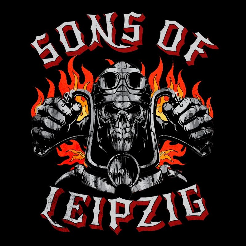 Leipzig Biker Geschenk fils de Leipzig