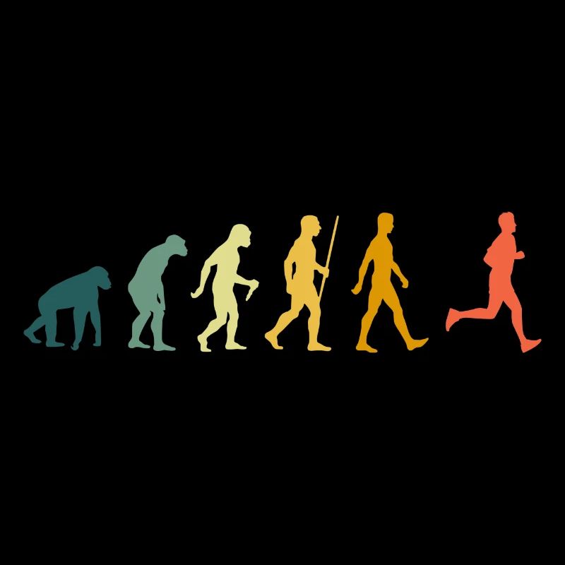 Joggen Evolution Läufer Jogger