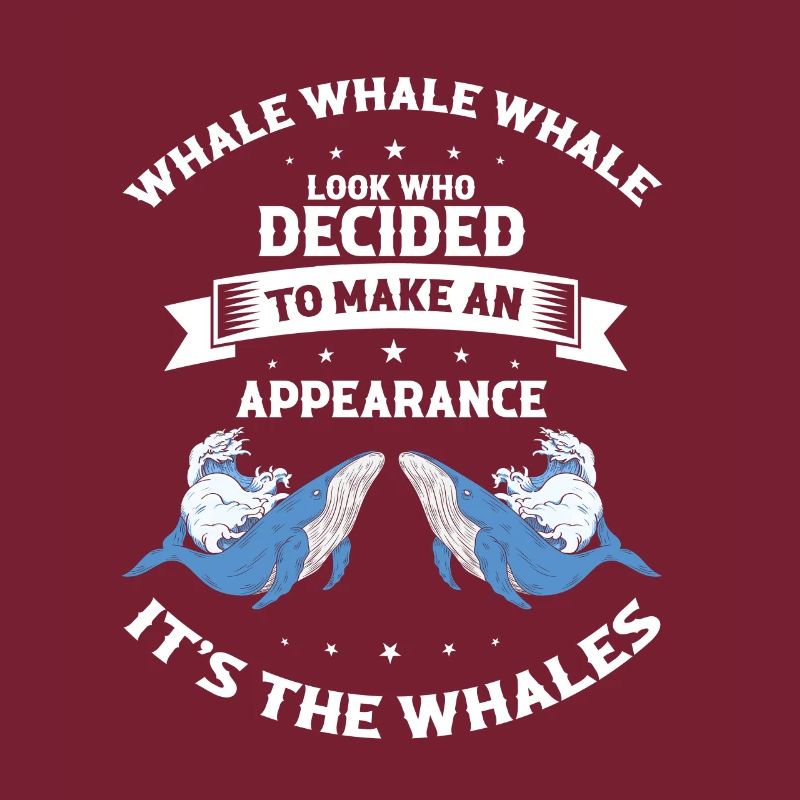 Wal-Design für Wale und Blauwale oder Belugawale