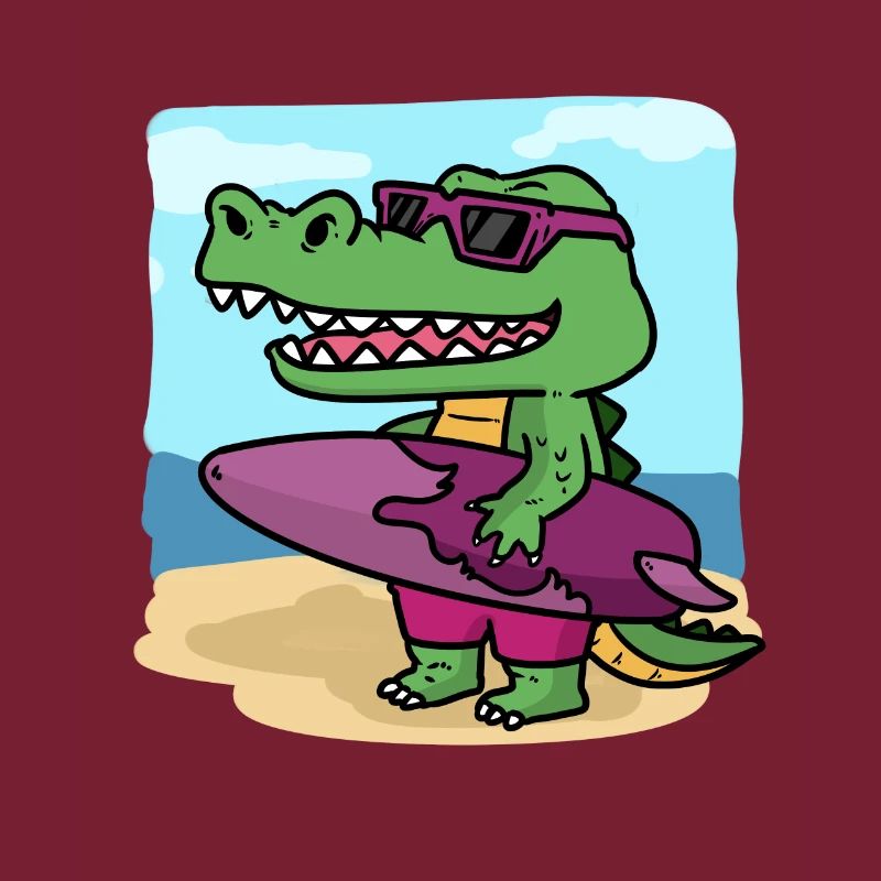 C'est le temps de surf de Crocodile C'est Crocodiles Sur