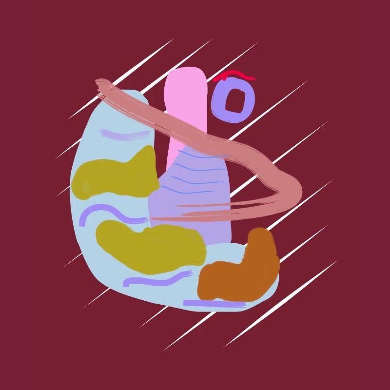 Brush vector design abstrait avec nez