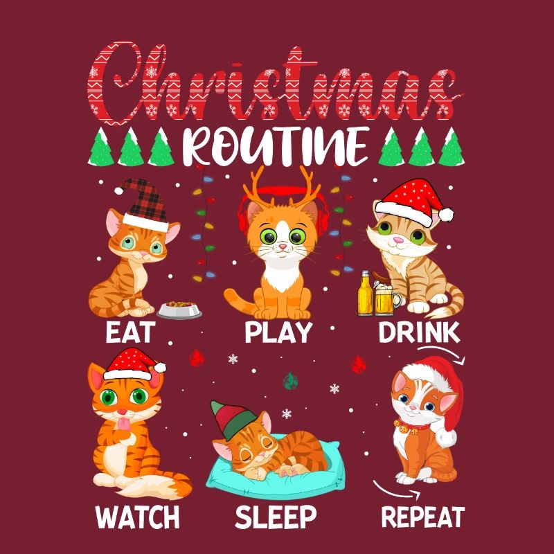 Christmas Routine Cat