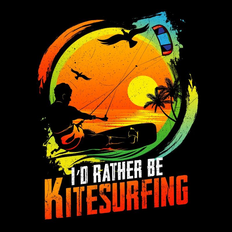 Vintage Kite Surfer Kite Kiteboarding Retro Kites