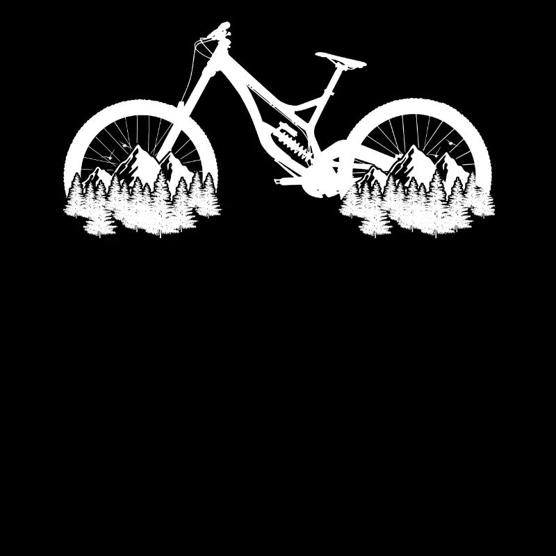 MTB Retro Mountainbike Geschenk Berge Downhill Wal