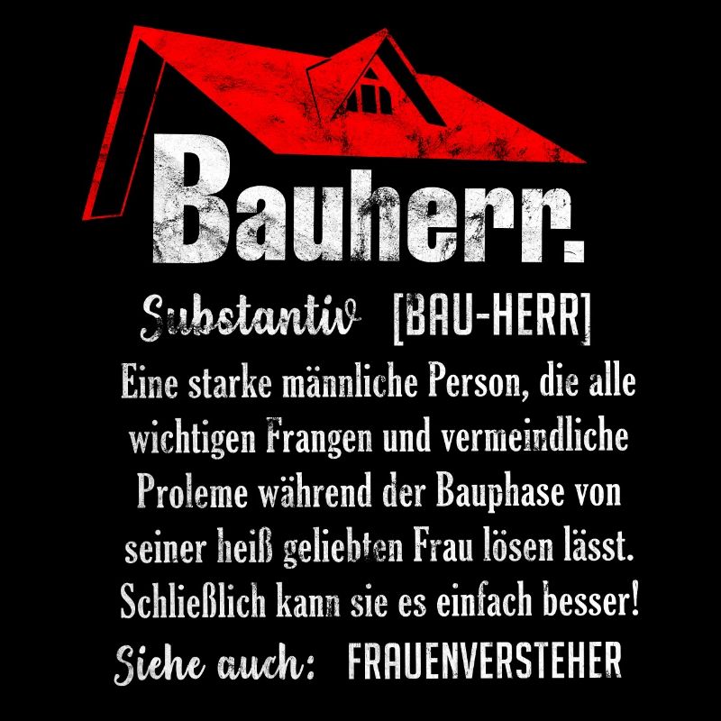 Vintage Bauherr Hausbau Eigenheim lustiges Geschen
