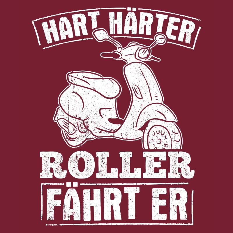 Moped Mofa Hart Härter Roller Fährt Er Mopedfahrer
