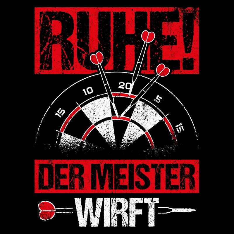 Dart Ruhe Der Meister Wirft Dartsport Spruch