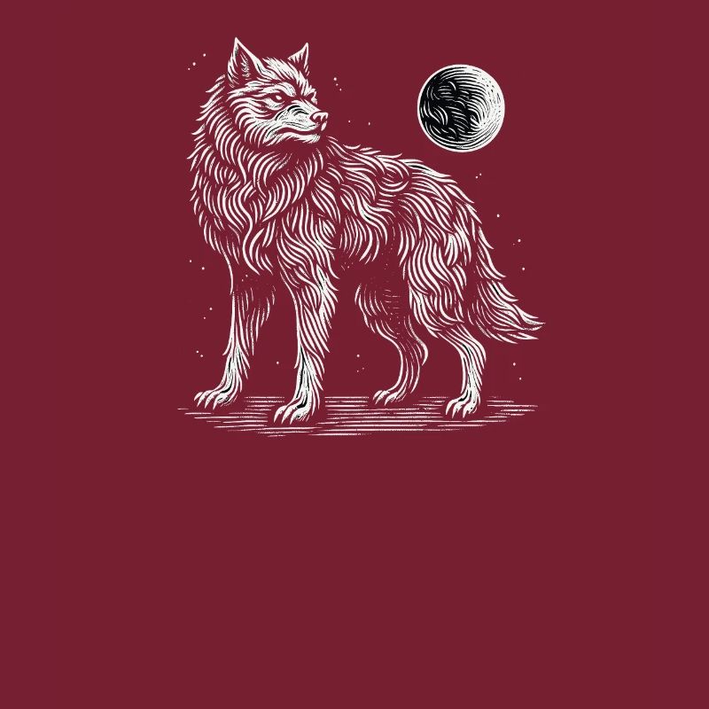 Wolf Moon Wild Animal