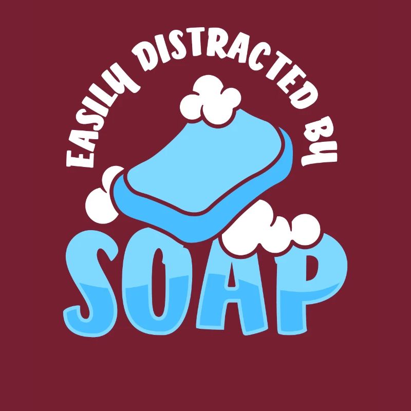 Simplement distrait par la fabrication du savon