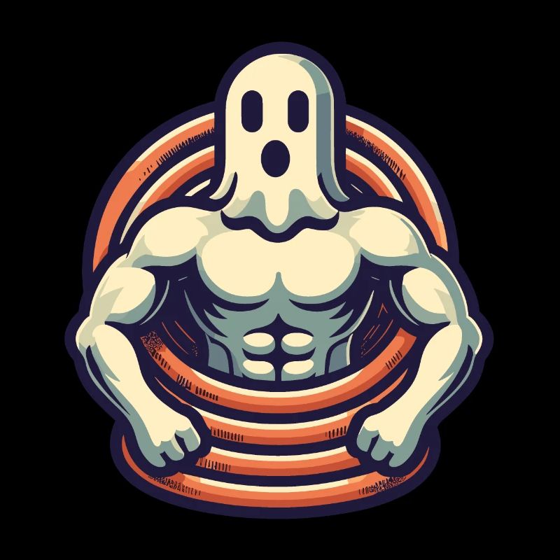 Musculation Ghost Drôle Gym Ghost