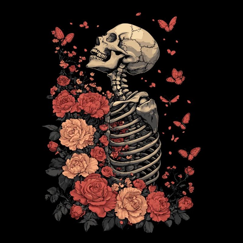 Skelett Blumen