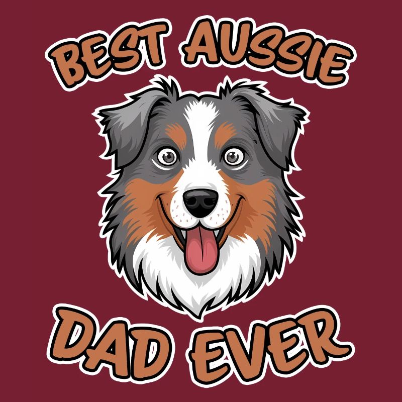 Australian Shepherd Papa Lustiges Aussie Geschenk
