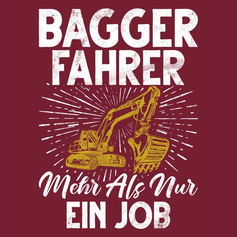 Excavator Driver Funny Construction Worker Profession Excavator