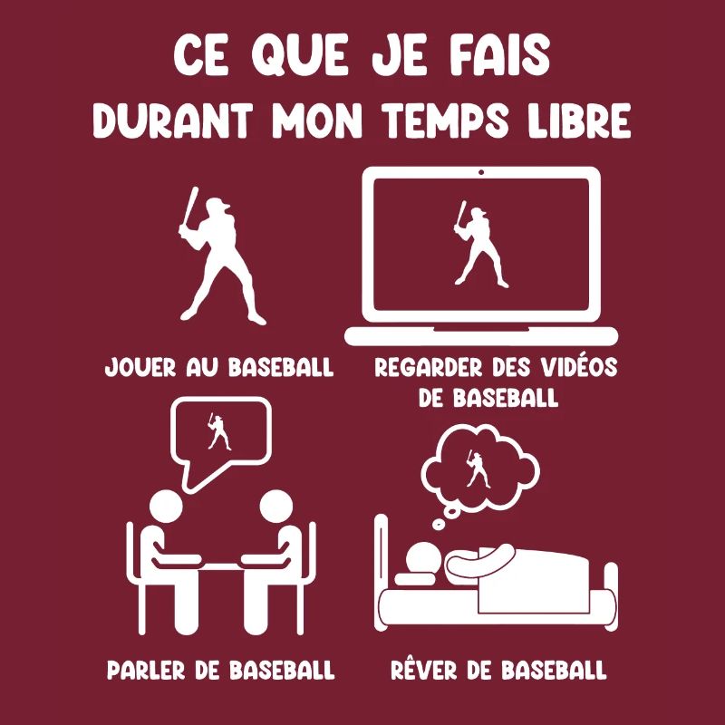 Freizeit Baseball lustiger Humor