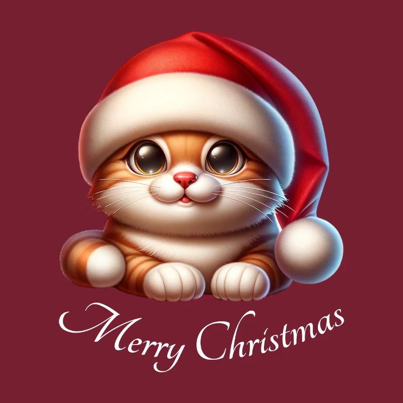 Chat de Noël Joyeux Noël