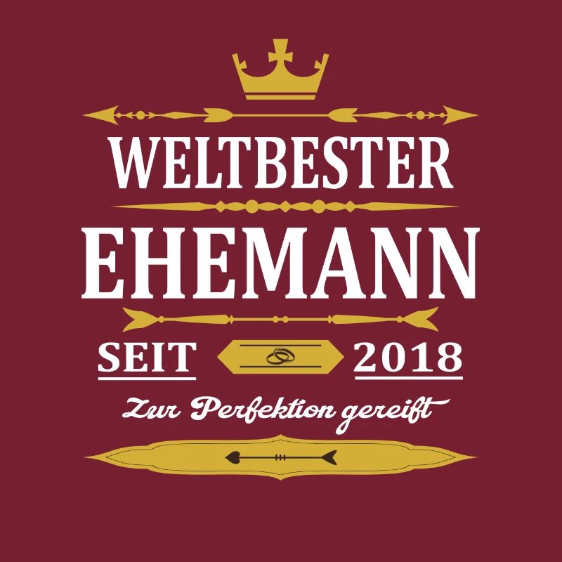 Weltbester Ehemann Seit 2018 Vintage Hochzeitstag