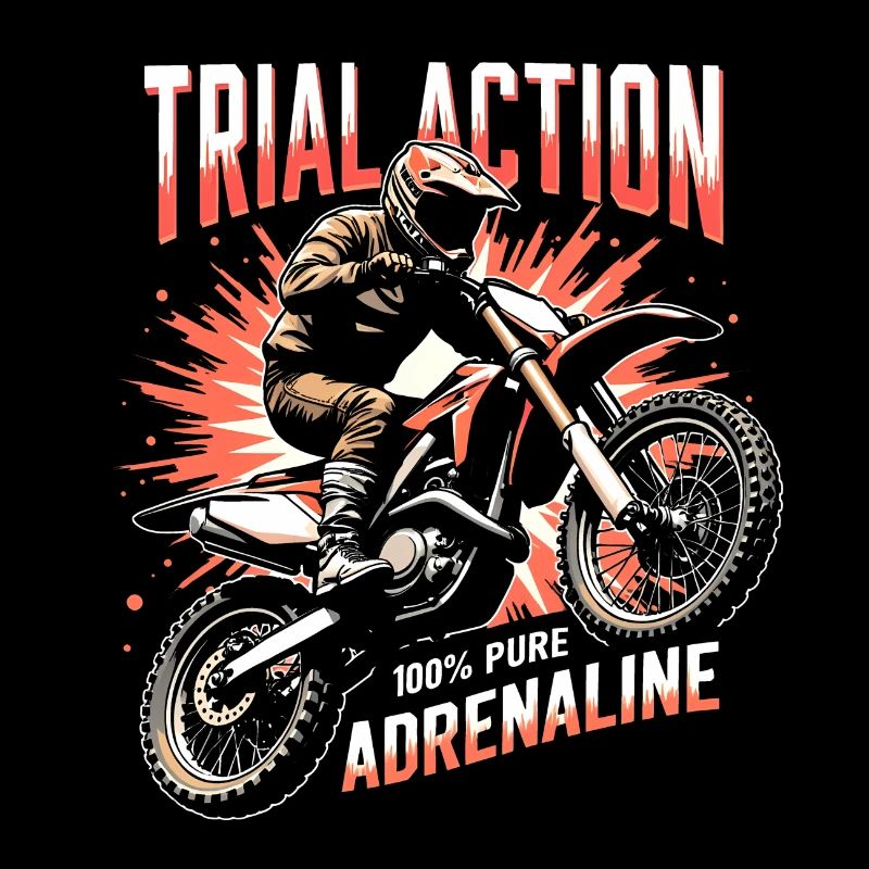 Trial Action 100% Pure Adrenalin Motocross Biker