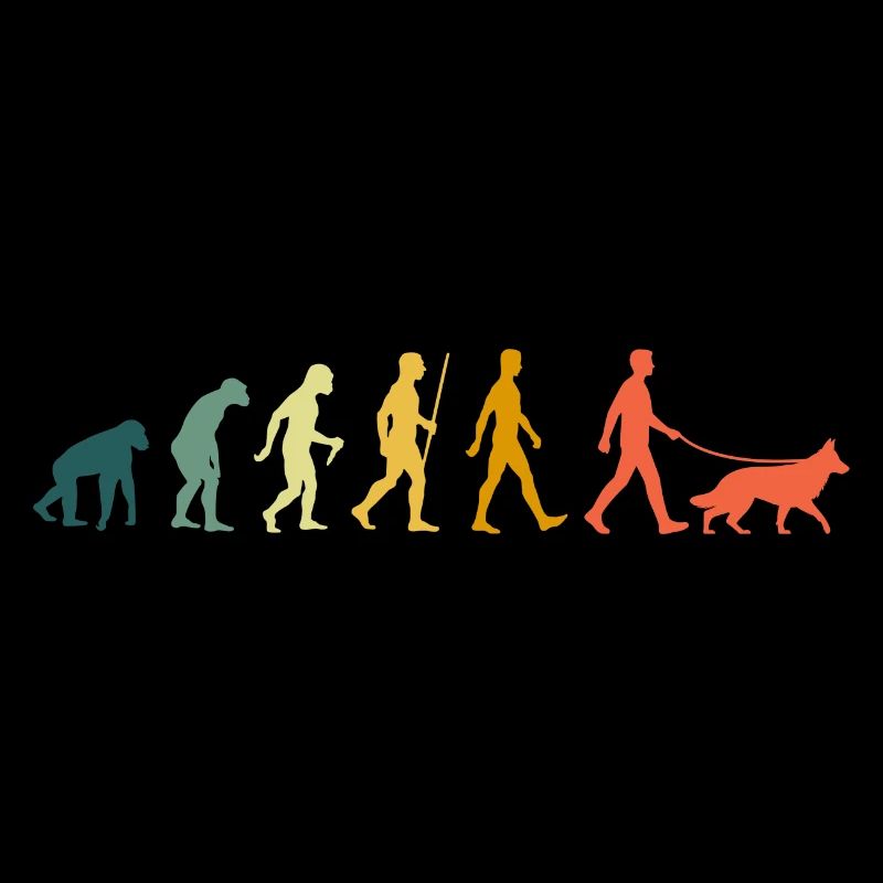 Retro Shepherd Evolution Shepherd Dogs