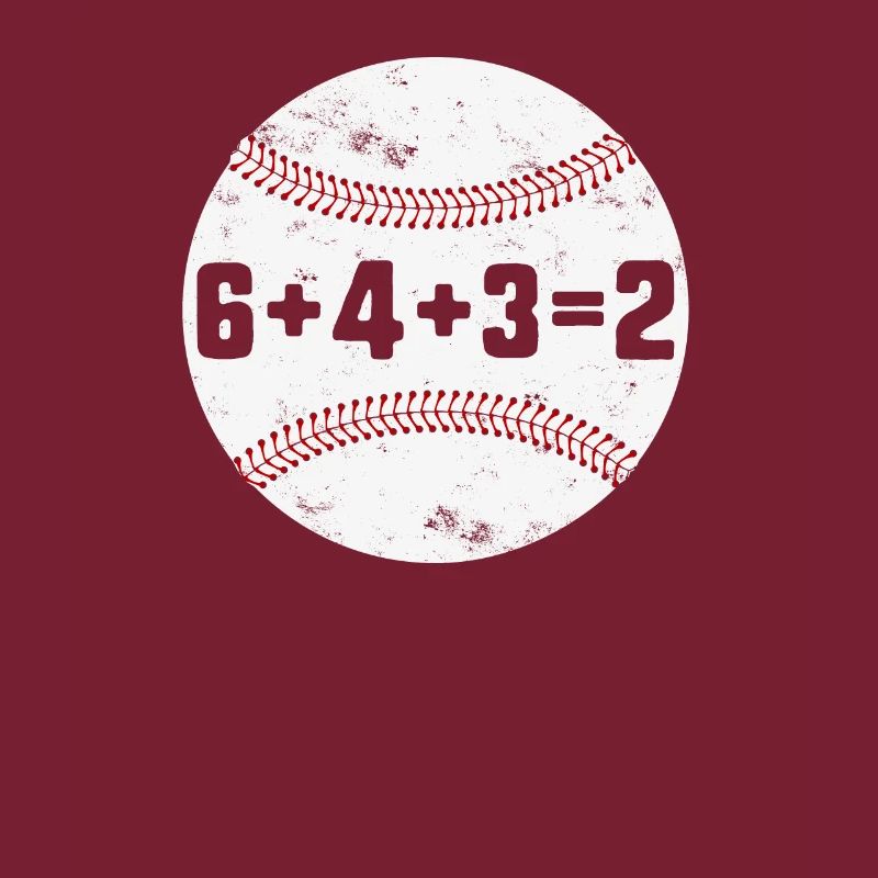 6+4+3=2 Double Play 643 Baseball Player Baseballer