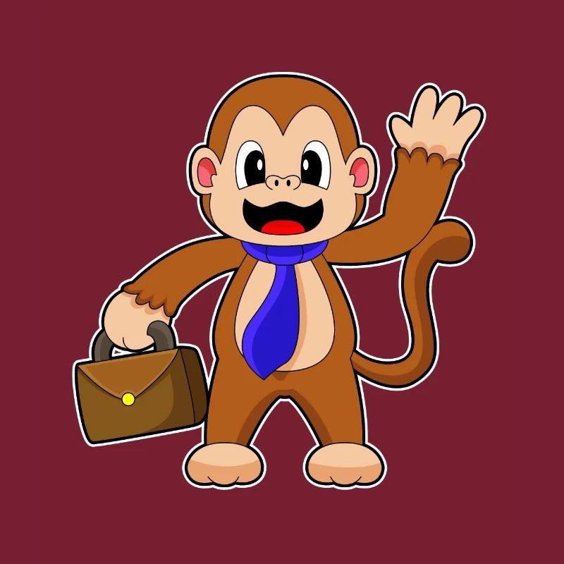 Porte-documents Monkey Entrepreneur