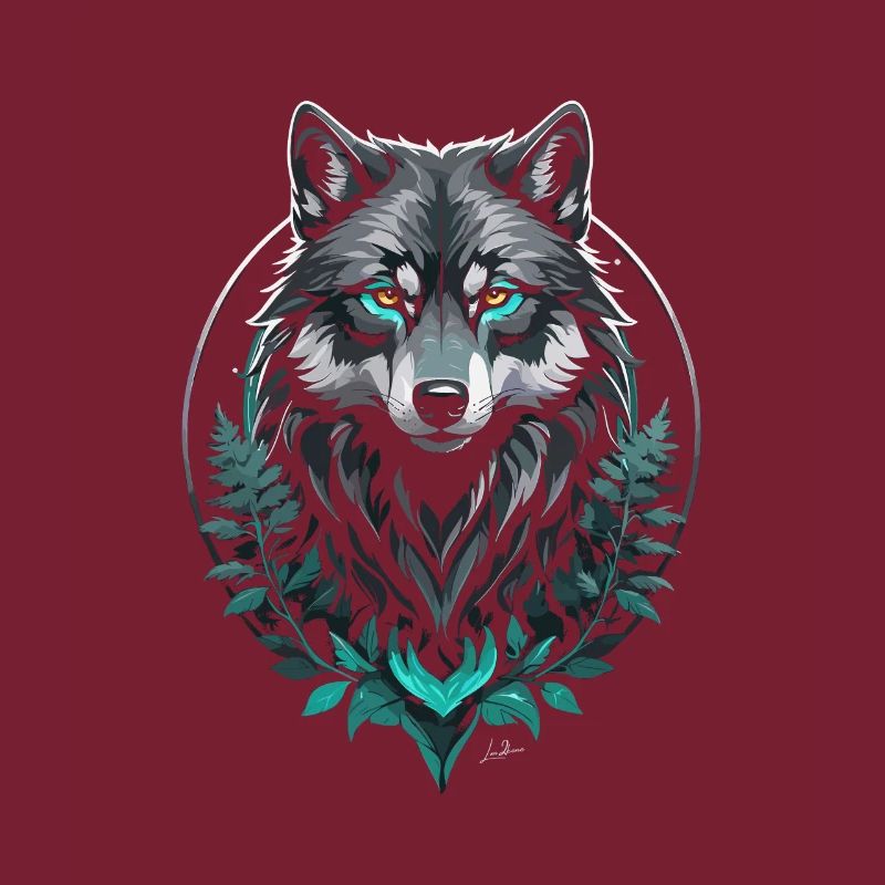 Wald Arktischer Wolf