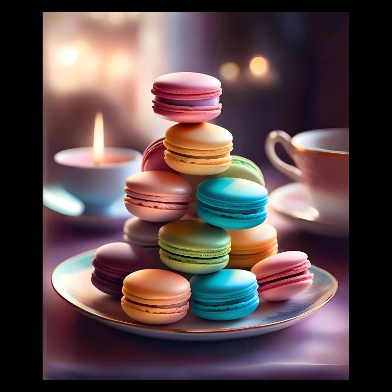 Leckere und bunte Macarons