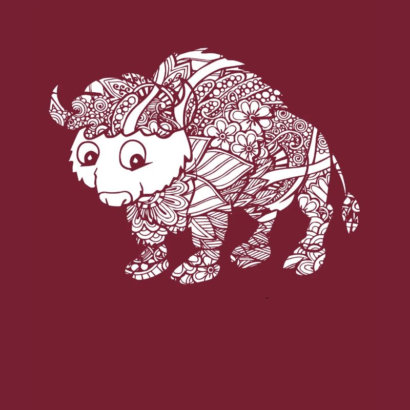 Bison Bison Floral Pattern