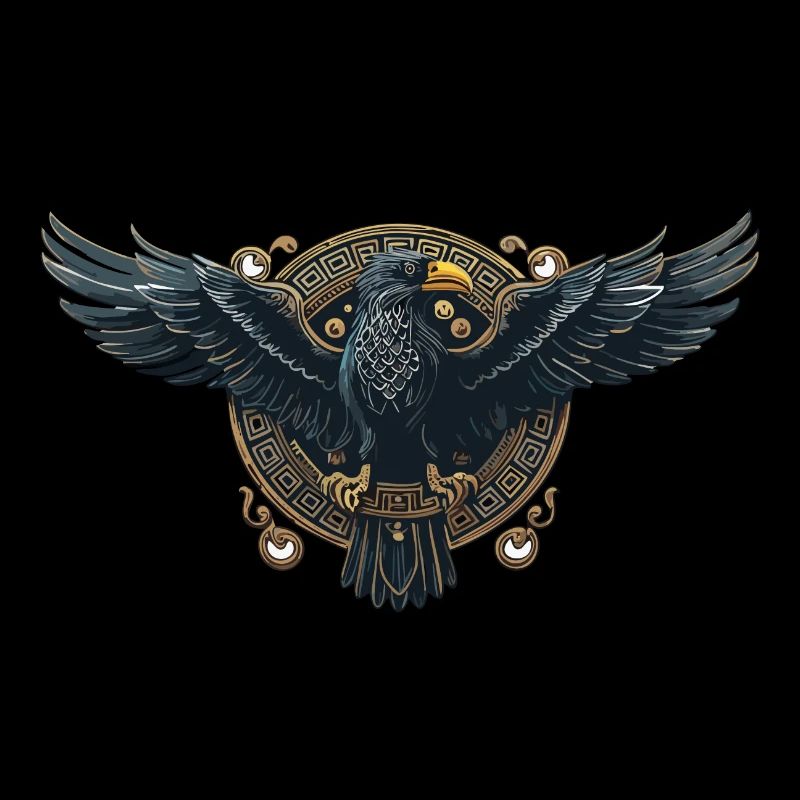 Odin's Raven Viking Valhalla Viking Mythology
