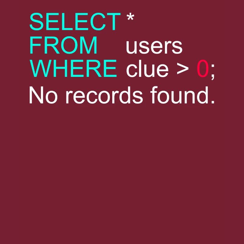 Database Data SQL Programmer Administration