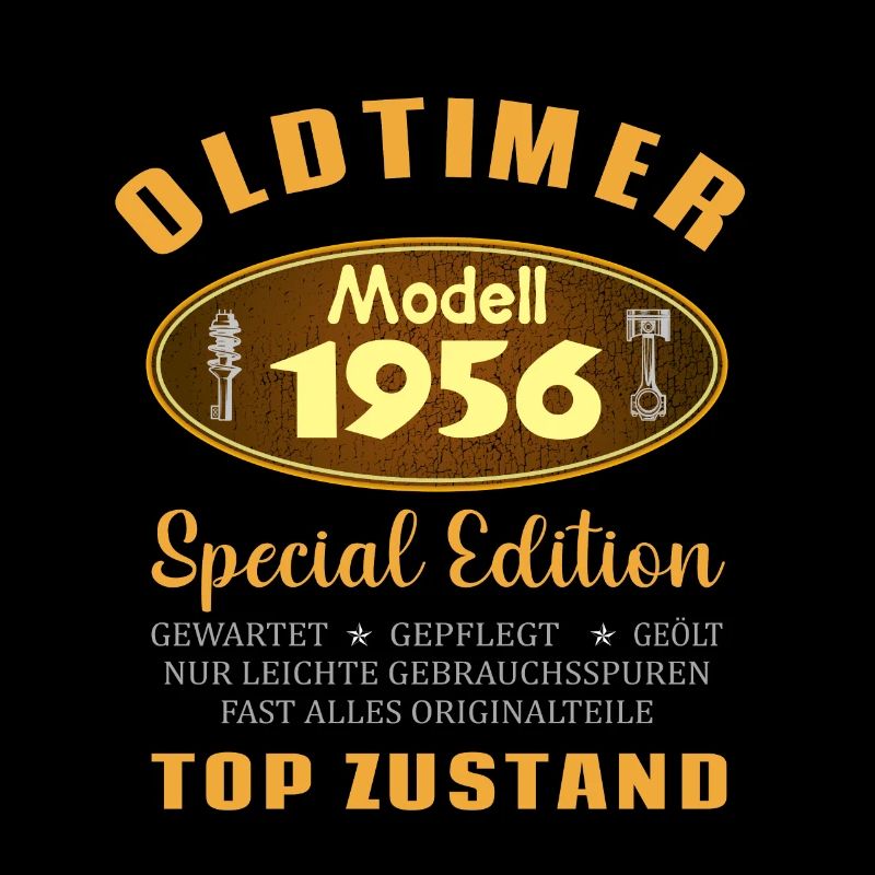 Oldtimer Modell 1956 Auto 66. Geburtstag Geschenk