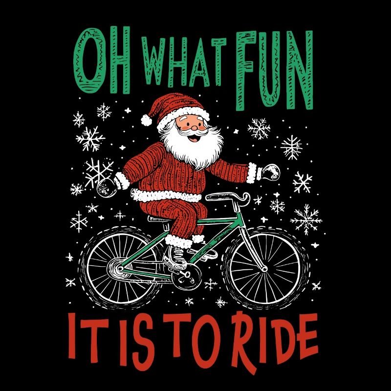 WEIHNACHTSMANN FAHRRAD LUSTIGES WEIHNACHTSGESCHENK